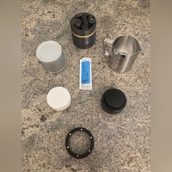 58mm Coffee Espresso Tamper Distributor Dosing Funnel Shaker Cup Needle Milk Cup - Picture 1 of 6